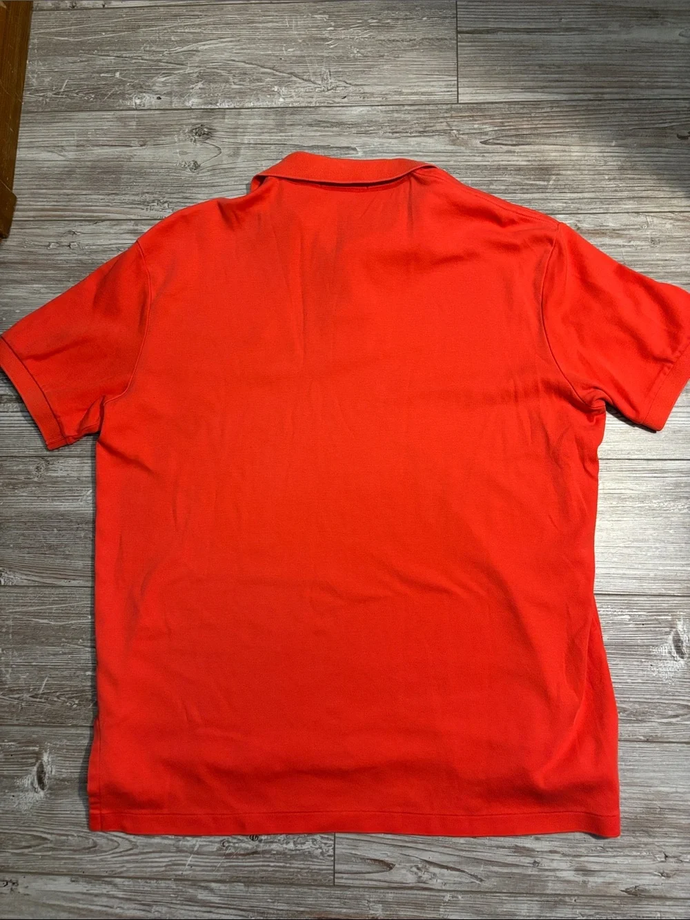 Polo by Ralph Lauren Men’s Orange Short-Sleeve Polo with Green Logo